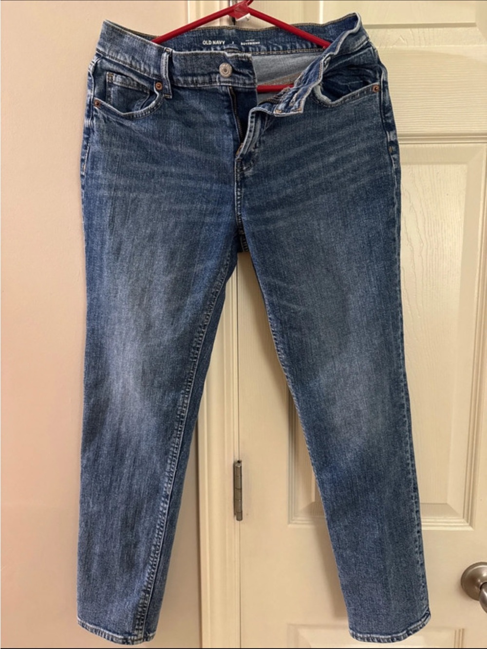 Old Navy Women's Medium Blue Boyfriend Jeans